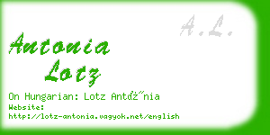 antonia lotz business card